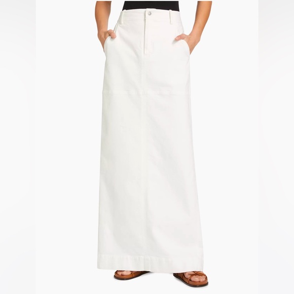 NWT ALC Hunter Denim Maxi Skirt in White - Picture 3 of 9